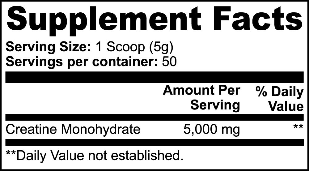 RECRE8 100% Pure Creatine Monohydrate