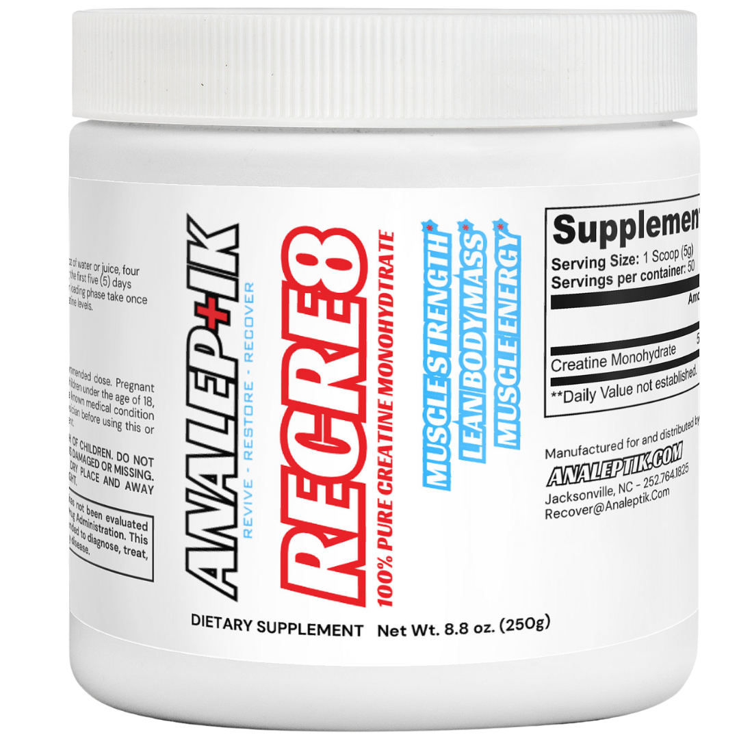 RECRE8 100% Pure Creatine Monohydrate